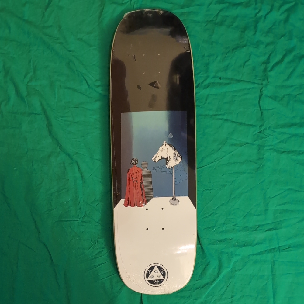 Welcome Skateboards Haunted Horse on Golem Deck Black White 9.25"x32.6" New